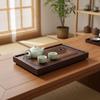 Bamboo Tea Drainage Board Detachable Tea Serving Tray Rectangular Chinese Kungfu Tea Tray  Office