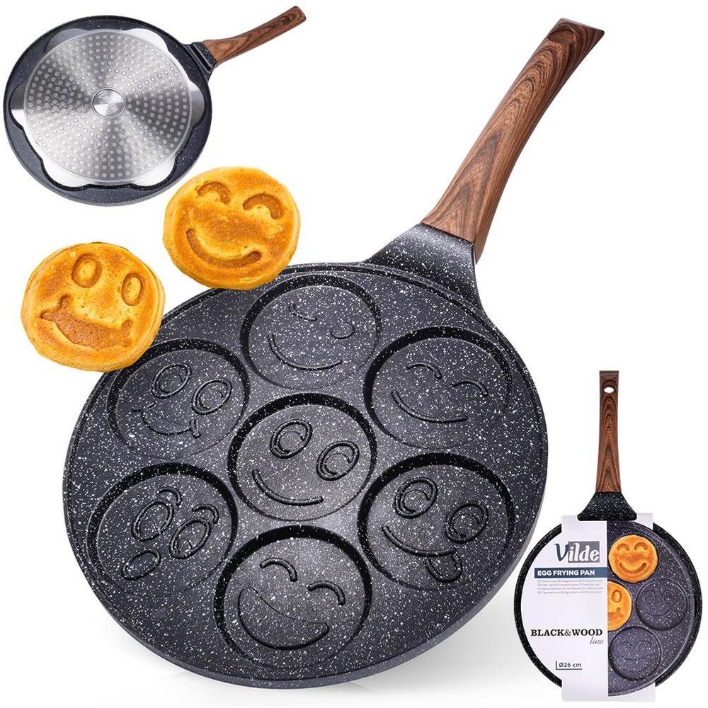 BLACK&WOOD 7-Smiley Pancake Pan 26cm
