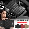 1Pcs Car Armrest Mat Tissue Boxes Height Pad Armrest Box Car Styling for Mustang Mondeo Focus Fiesta Escape Kuga Ecosport Ranger