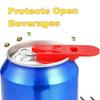 Manual Can Opener Easy Drink Protector Cap Leakproof Top Ring Tool Plastic Shields Prevent Dust Can Openers for Pop Coke Beer Soda Aluminum Beverage