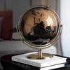 23Cm Metal Bracket Globe Geography Teaching Supplies Home Ornament Light Luxury