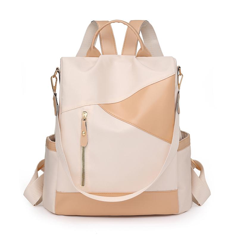 Рюкзак Женский рюкзак из мягкой кожи контрастного цвета