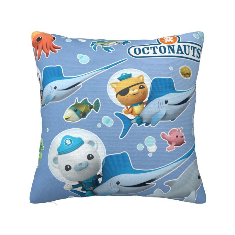 Индивидуальные чехлы на подушки для детей Disney Octonauts, аниме, милые мультяшные, мягкие, скандинавский декор для дома
