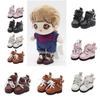 1Pair Doll Shoes Mini Doll Shoes Chain Shoes PU Leather EXO Doll Boots BJD Doll PU Shoes  Kids Gifts