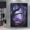 Canvas Artwork Painting Pokemon Gengar Poster Hd Prints Cartoon Character Picture Classic Modern Home Living Room Wall Decor
