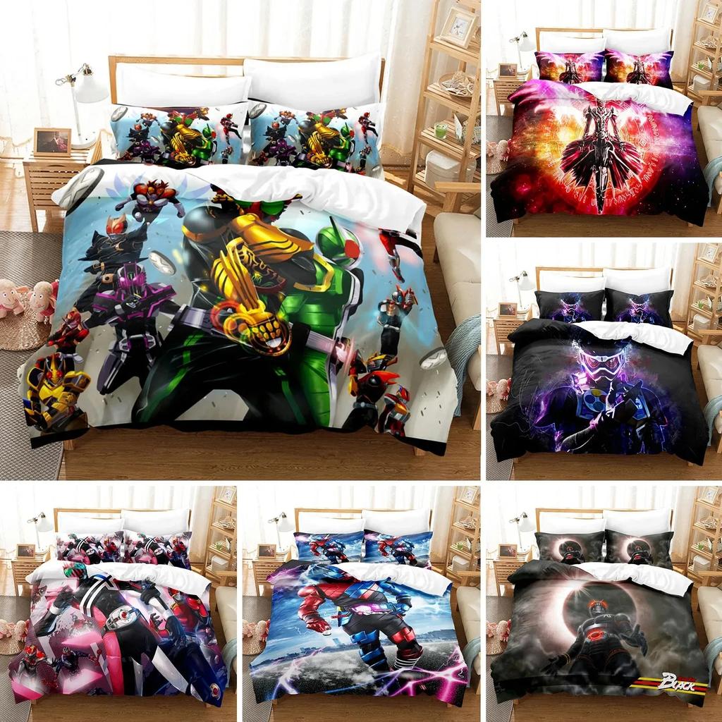 Комплект постельного белья Kamen Rider, пододеяльник, наволочка, удобный стеганый комплект постельного белья, комплект постельного белья размера «king size» для дома и офиса