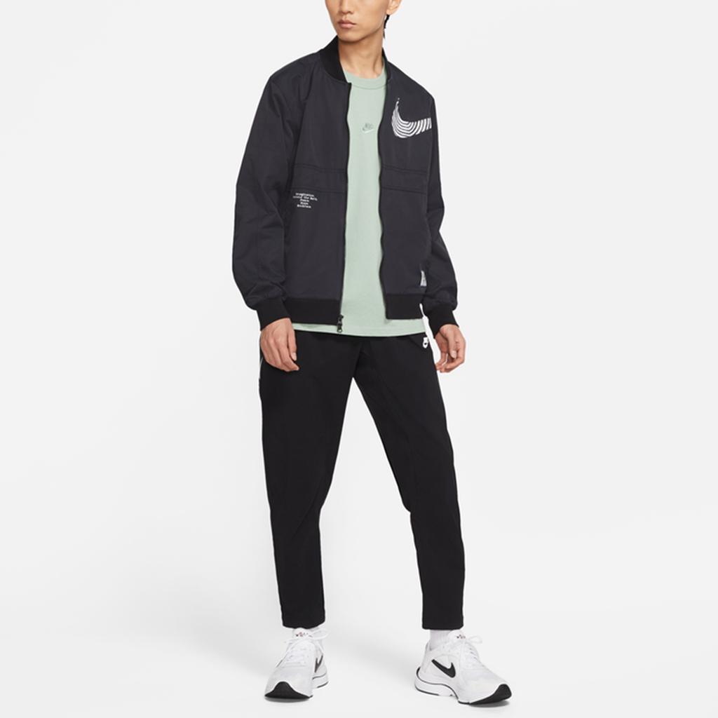 Nike Спортивная повседневная куртка с логотипом Alphabet, мужская верхняя одежда, черная DM7900-010