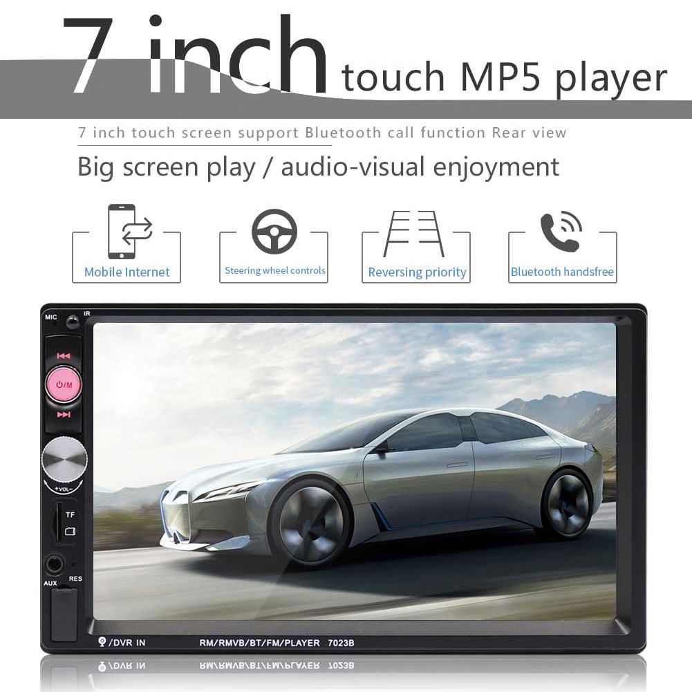 7023B 7-дюймовый Bluetooth-радио, аудио, 2Din, автомобильный видеоMP5-плеер с камерой заднего вида Электронное Королевство