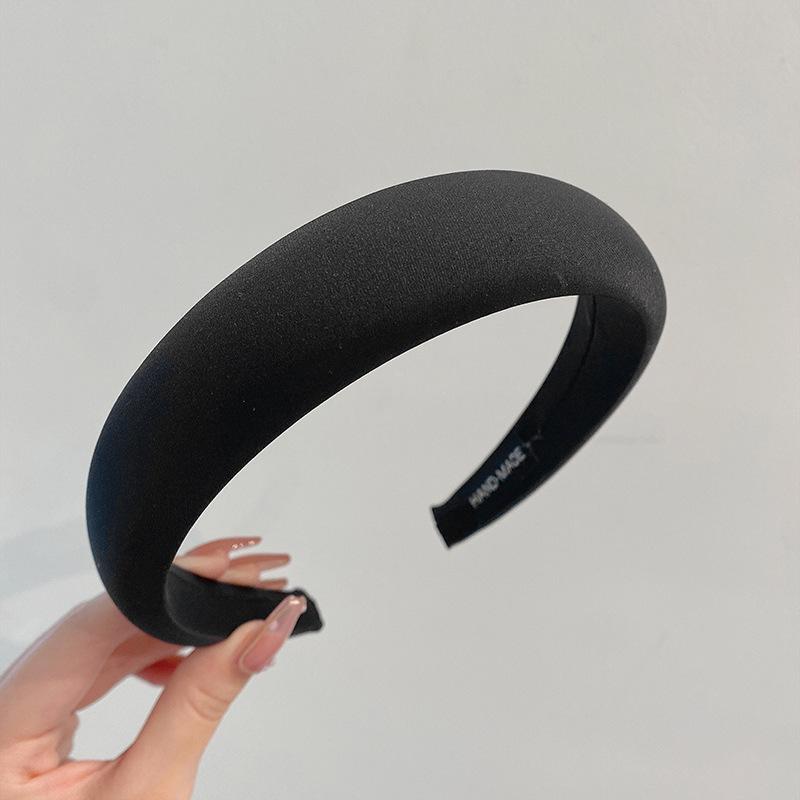 Атласный глянцевый ободок-повязка для женщин для выхода в свет с высоким подъемом и лицом, маленькие аксессуары для волос, заколка-ободок