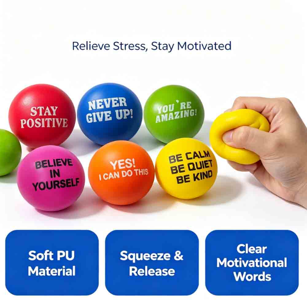10/24Pcs Stress Relief Smile Balls, 4cm Foam Sponge PU Slow Rebound Squeeze Balls for Stress Relief, Party Souvenirs