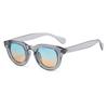 Fashion New Female Retro Multi Color Sunglasses Oval Frame Thick Frame Personality Simple Design Sun Glasses Male