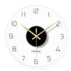 Nordic Living Room Home Digital Luxury Wall Clock Transparent Tempered Elegant Glass Silent Clock Personality Unique Fashion Art Home Decoration Clock