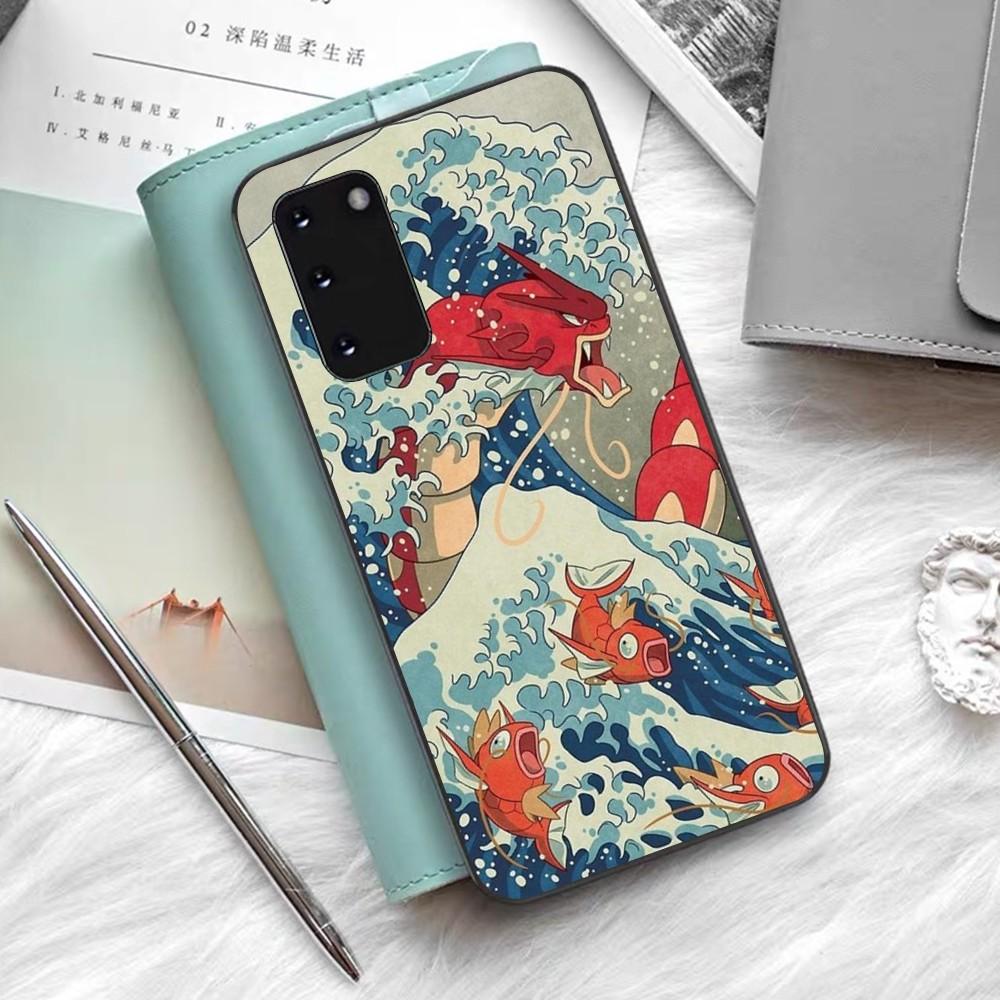 Японская Волна Аниме Дракон Чехол для Телефона Для Samsung S 9 10 20 21 22 23 30 23 24 Plus Lite Ultra FE S10lite Fundas