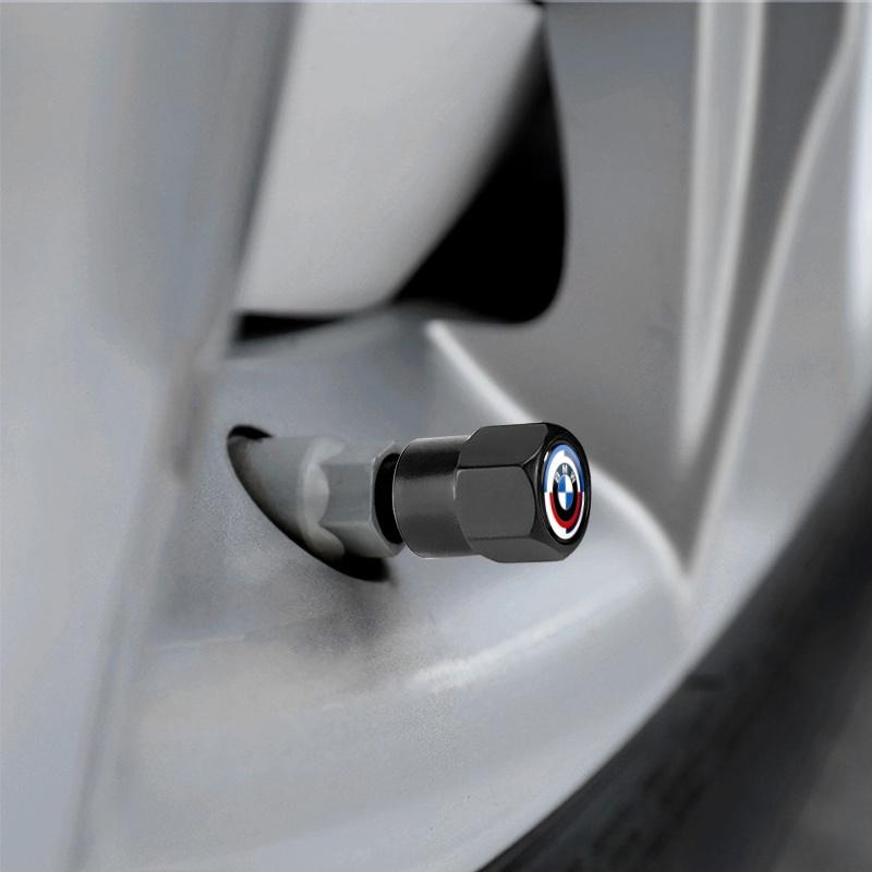 4Pcs Of Aluminum Alloy Car Tire Hexagon Valve For BMW 330Li 325Li 320Li E46 E39 E90 E60 E36 F30 F10 E34 X5 E53 E30 F20 E92 E87 M3 M4 M5 Car Accessorie