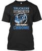 Стандартная хромированная футболка Truckers Dont Go Grey DonT We Turn Chrome