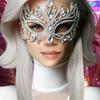 Sparkling Rhinestones Mask Half Face Cover Trendy Decor Eye for Women Lady Photo Props