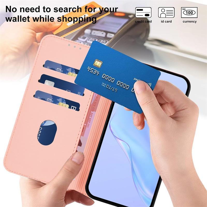 Чехол-кошелек для Motorola Moto G04 G24 G34 G35 G45 G55 G84 G75 G85 4G 5G, флип, кожаный, с отделениями для карт, подставкой, книжка, корпус