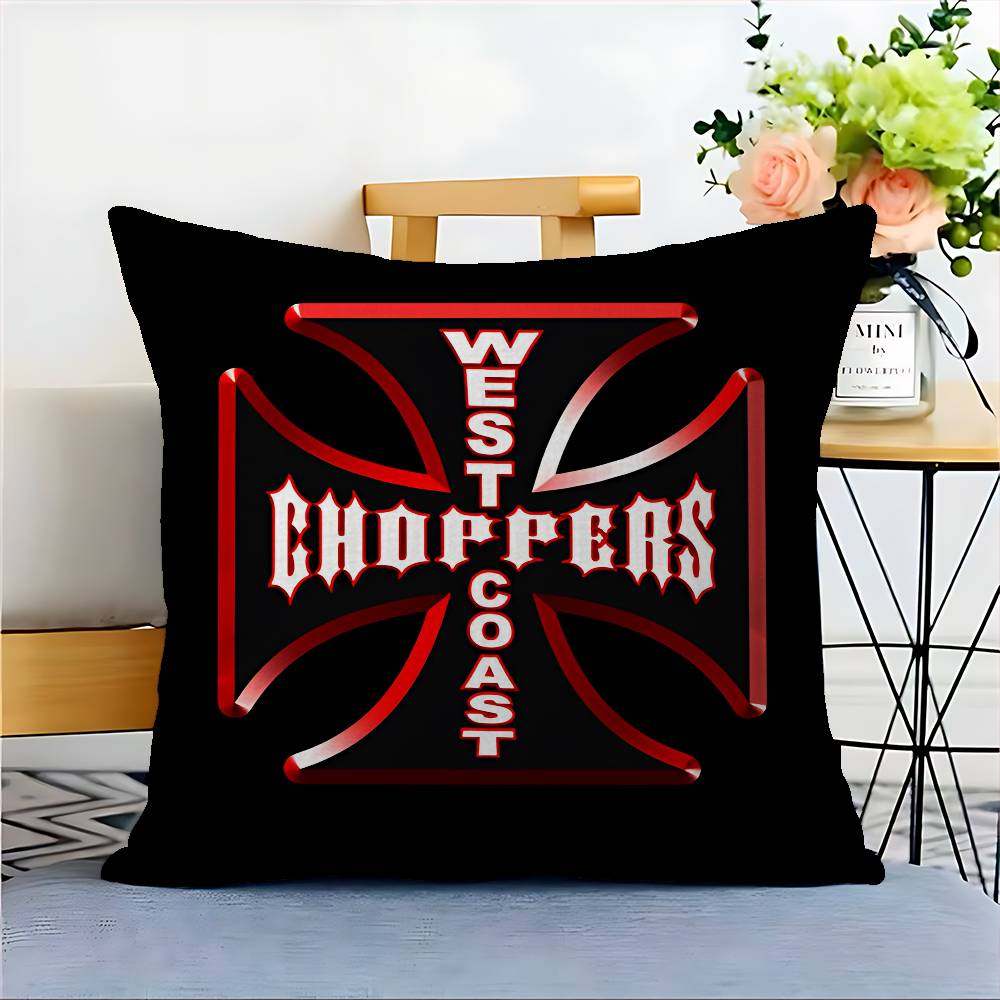 West C-Coast C-Choppers Pillow Cover For Bedroom Room And Living Room Sofa Decorative Cushion Cover