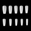 500pcs No Crease Short Trapezoid Nail Tips Natural Transparent White False Nails Tips Acrylic UV Gel Nail Polish Manicure
