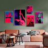 Sexy Poster Nude Lovers Canvas Attractive Body  Art  Fancy Wall Sticker for Living Room Bar Decoration Vintage Decorative