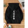 A Kitten Falling In The Starry Sky Female Sweatshirts Harajuku Fleece Hooded Fashion S-XXL Casual Hoodies Loose Oversize Tops