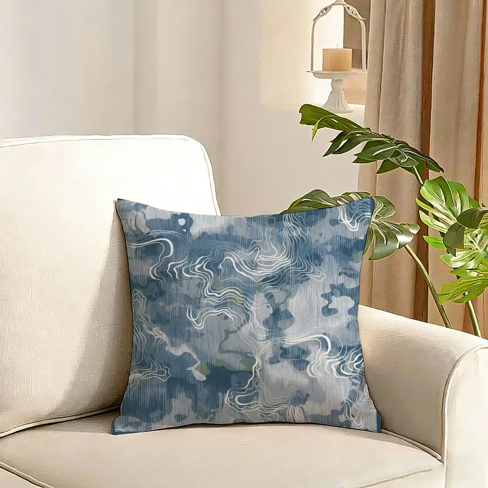 Printing style Cushion Cover Reversible Plush Pillow Cover Soft Fluffy Home Decor for Sofa Bedroom