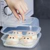 Durable Multi-function Transparent Lid White No Oil Needed Buns Steamer Kitchen Tool Microwave Steamer