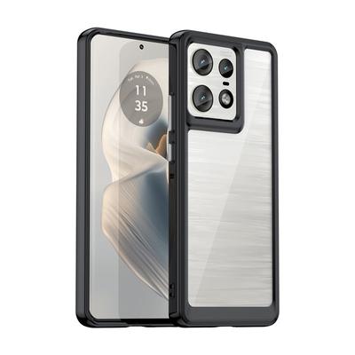 Прозрачный чехол из ПММА для Motorola Edge 50 Pro 50Pro Edge50Pro, цветная защитная пленка с мягкой окантовкой, противоударный твердый чехол
