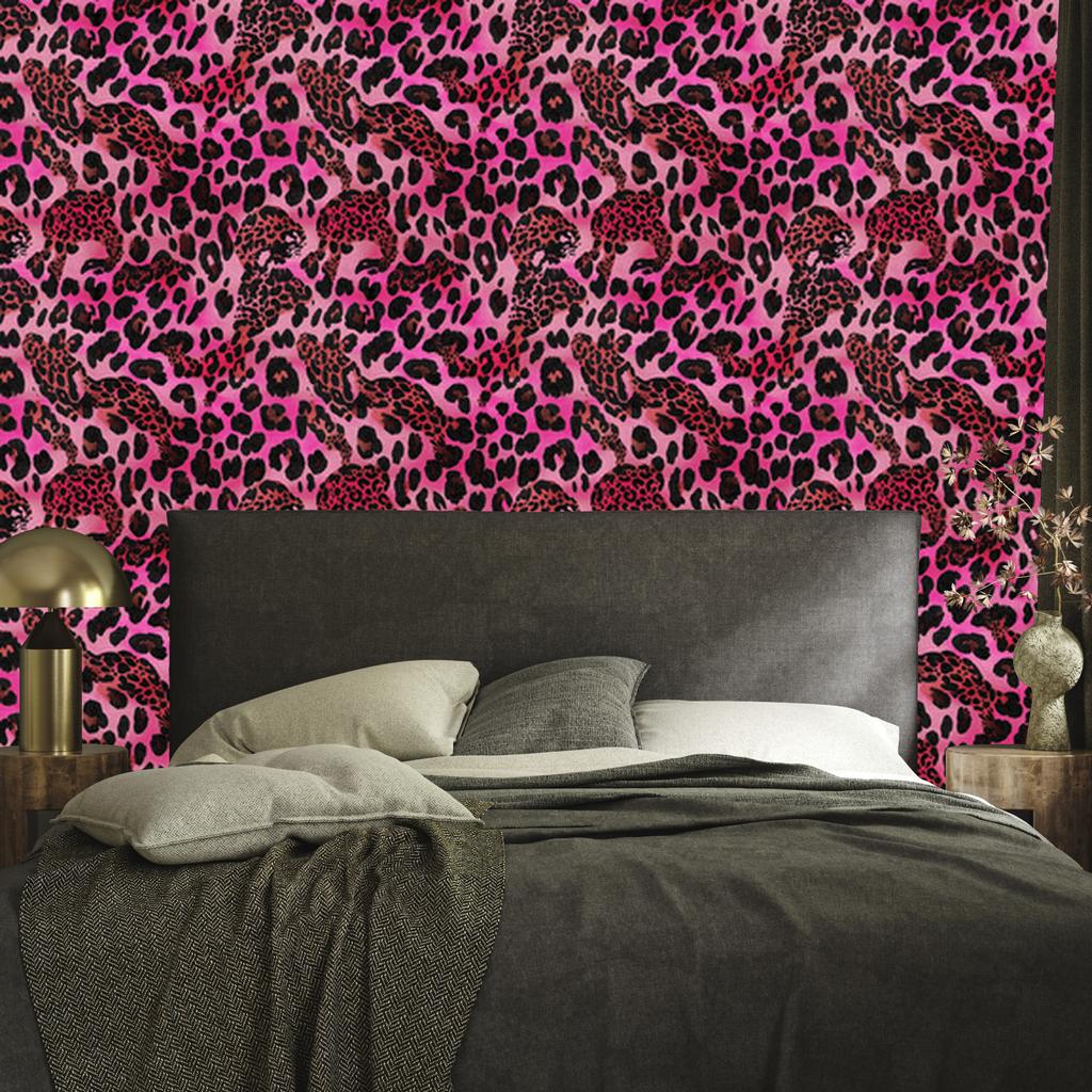 Pink Glitter Leather Wallpaper Burgundy, Purple and Pink 50x1000