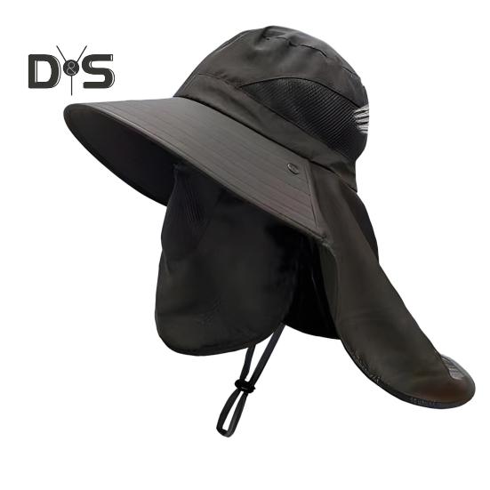 Летняя шляпа с защитой от ультрафиолета для мужчин и женщин, шляпа-ведро с козырьком, защитой шеи и лица, широкополая шляпа рыбака для рыбалки, кемпинга, пешего туризма