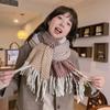 Winter Ultra-soft Imitation Cashmere Scarf for Women High-end 2024 Autumn and Winter Warm and Versatile Comfortable Neck Scarf Korean Version