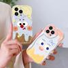 Милый мультяшный узор, кремовая текстура, мягкий силиконовый чехол с волнистыми краями, чехол для телефона Xiaomi Redmi