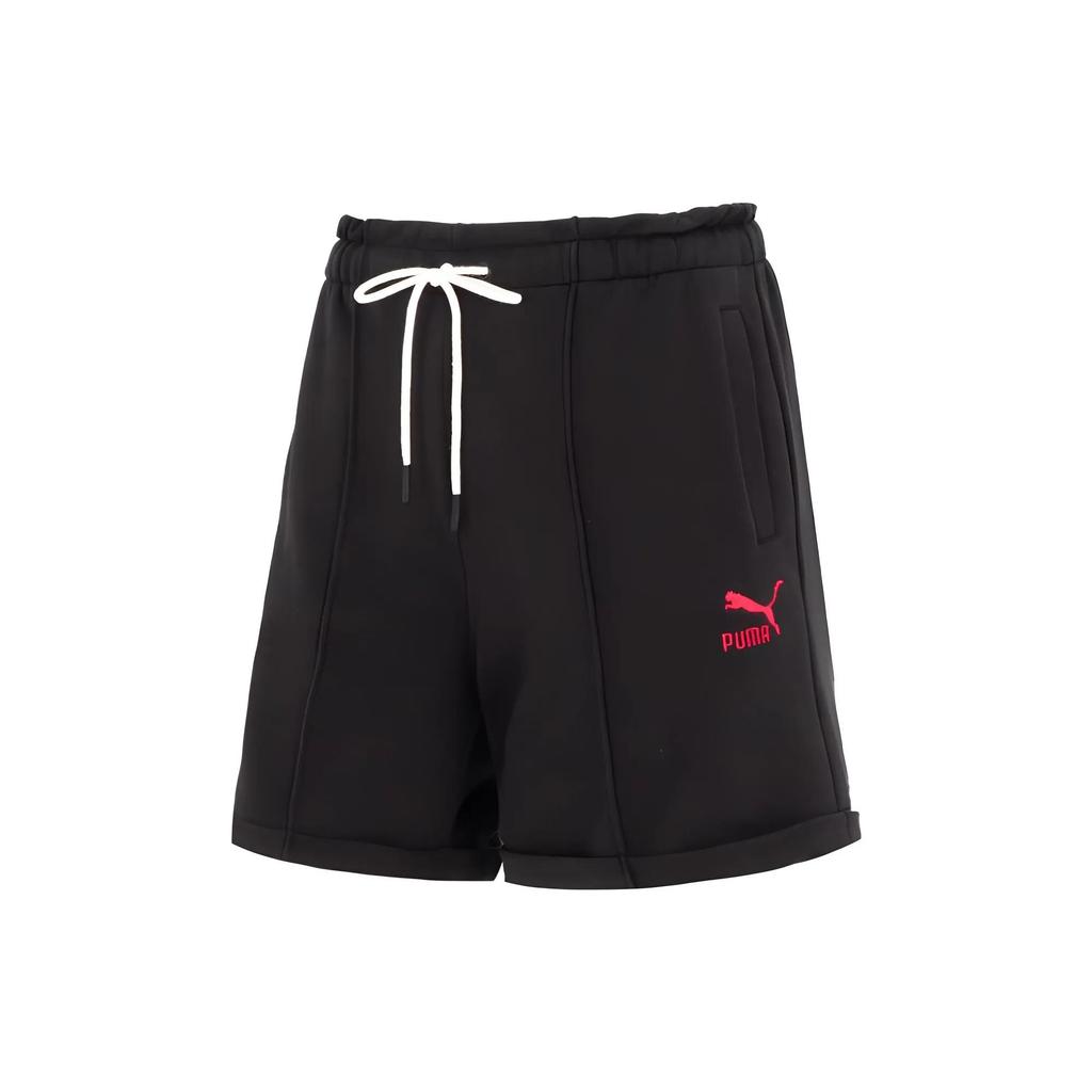 PUMA Casual Shorts Women's Black Moderate (Unisex) Casual Shorts 623256 01