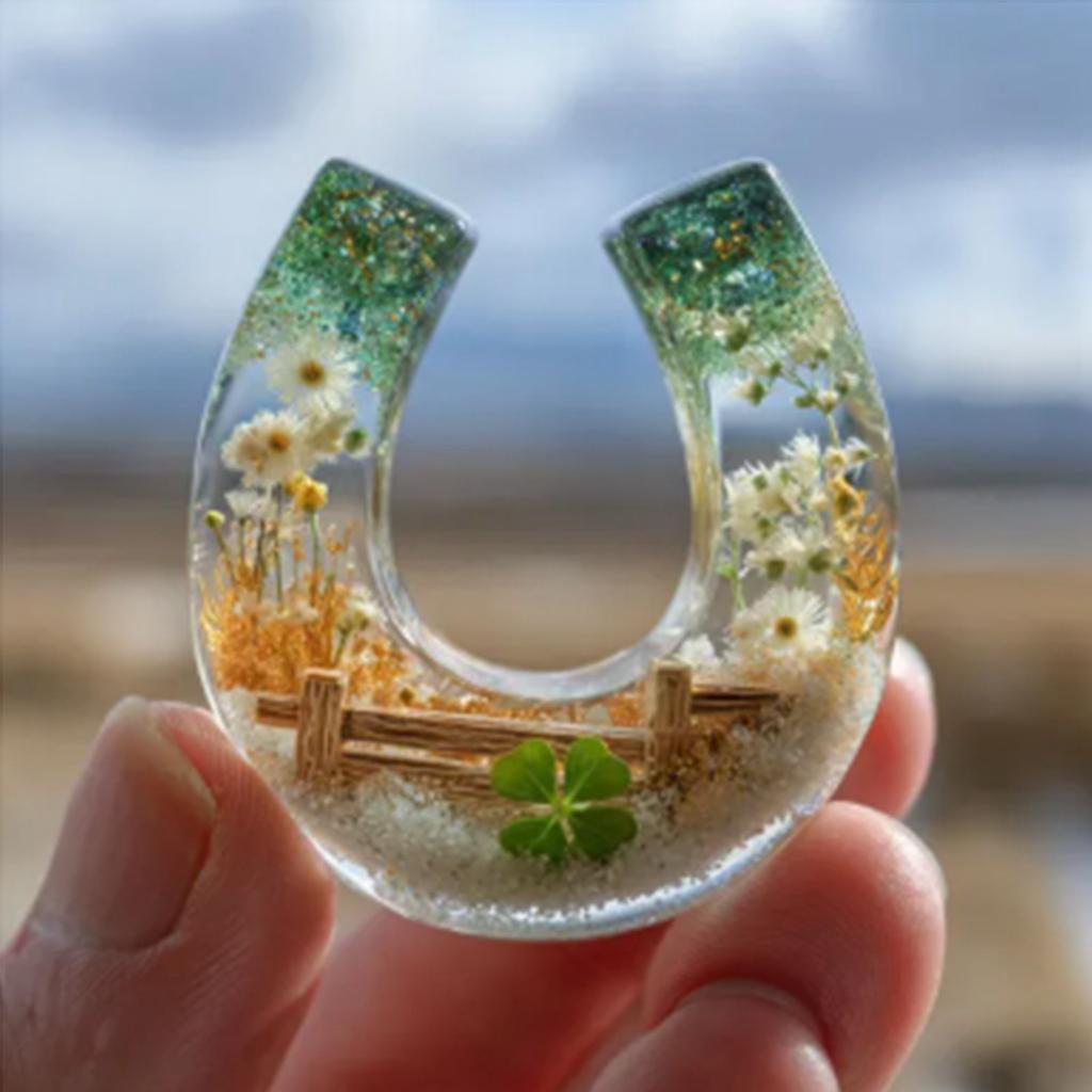 Horseshoe Pocket Hug, Horseshoe Blessing Pocket With Blessing Card, Inspirational Charm Souvenir Gift For Friends