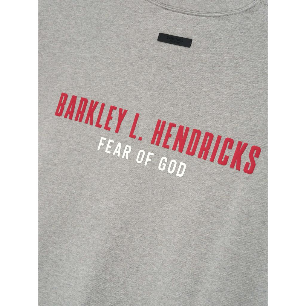 Fear of God Essentials NBA x Barkley Hendricks Футболка 90-х Бетонно-серый Унисекс Топы Серый 125BH262202F