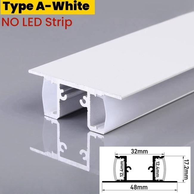 1м/2м лестничный поручень светодиодный алюминиевый профиль настенный вверх вниз канал диффузор лестница коридор декор линейная полоса света