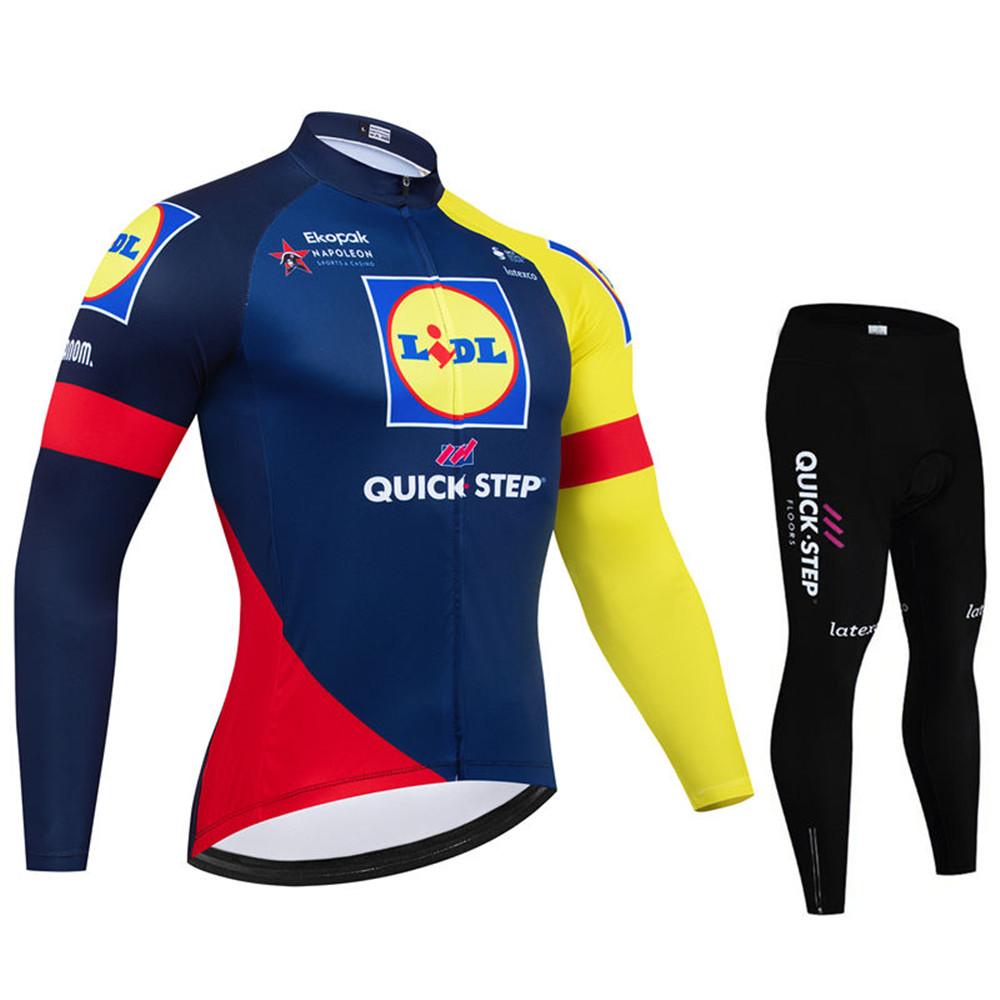 2026 Команда Soudal Quick Step Набор Велосипедных Джерси Весна Осень Мужской MTB Одежда Maillot Ciclismo С Длинным Рукавом Велосипедная Одежда Велосипедная Форма