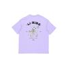 Футболка свободного кроя с круглым вырезом Li Ning X Steven Harrington Collaboration Cartoon Print, мужские топы, фиолетового цвета AHSR937-4