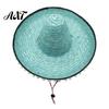 Bright Design Hat Mexican Sombrero with Colorful Poms, Hawaiian Style Woven Straw Sun Hat, Wide Brim Lightweight Party Costume for Summer Beach