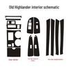 09-14 Highlander Carbon Fiber Interior Gear Sticker Film