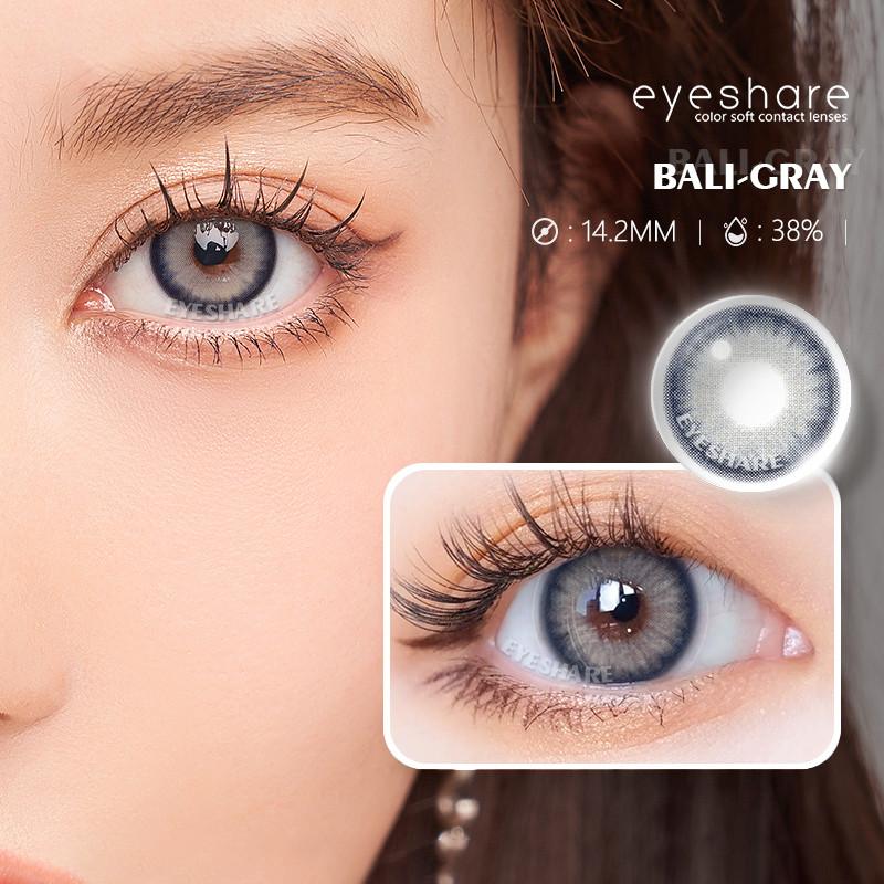 Eyeshare 1 пара корейских коричневых линз для глаз с диоптриями, натуральные цветные контактные линзы с диоптриями, красивые серые зрачки