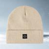 Xiaomi 1pc Winter-Spring Baby Warm Knitted Hat, Cute Expression Embroidered Knitted Cap without Brim, Casual Hat