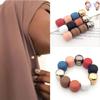 New Magnet Hijab Scarf Brooch Pins For Muslim Woman Decorated Accessories Ladies Candy Colors Magnets Scarf Accessories