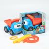 Early Learning Small Car Blue Mini Toys FarmerBlue Tractor Car Model Early Learning Pull Wire CarModel Kids