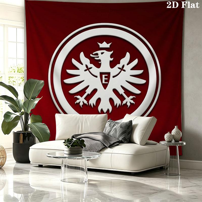 Eintracht Frankfurt Custom Name Wall Tapestry Aesthetic Wall Hanging Printed Fabric Blanket Decorative Tapestries for Bedroom Living Room Home Decor