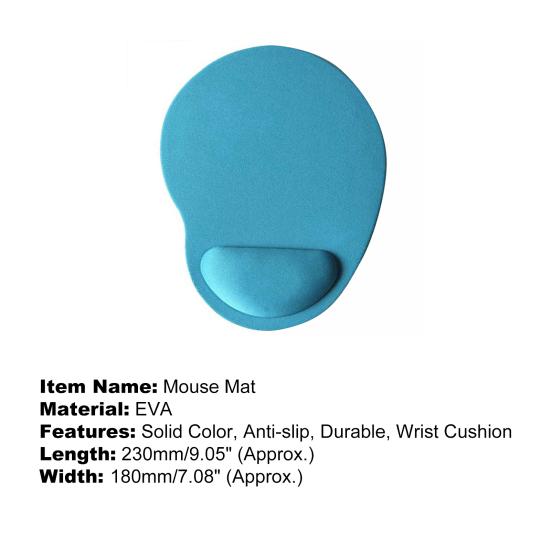 Мягкий универсальный коврик для мыши с подушечкой для запястья, противоскользящий EVA для ПК, ноутбука