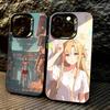 Аниме чехол для телефона Асуна Юки для iPhone 17,16,15,14,13,12,11 Plus,Pro Max,XS, Цветной Серебристый Черный Чехол