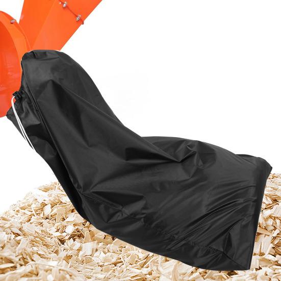 Мешок для измельчителя древесины Утолщенная ткань Мешок для сбора древесной щепы со шнурком Двойной зажим для веревки Большая вместимость Многоразовый Мешок для опилок