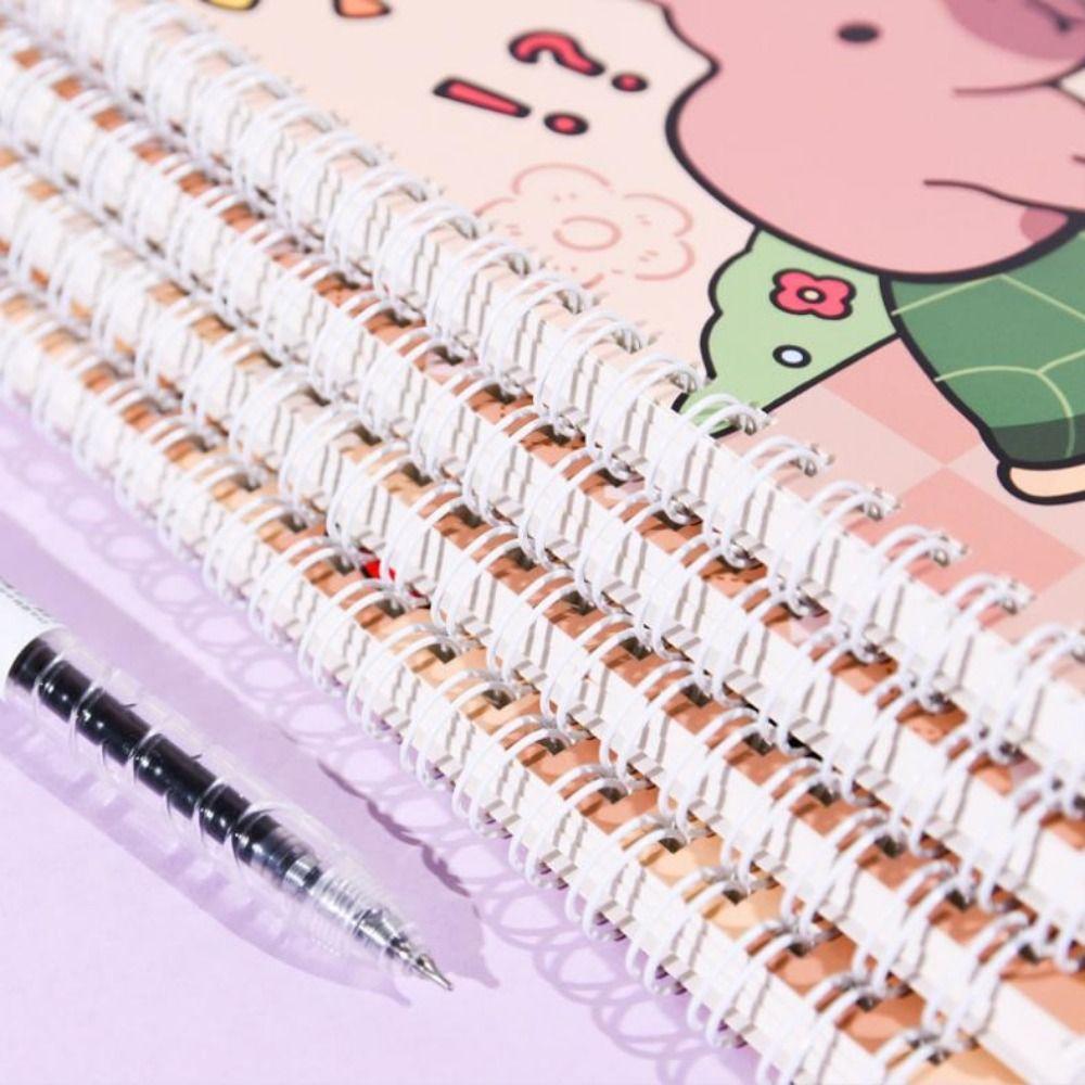 A5 Coil Notebook Line Inner Pages Small Notepad Planner Capybara Notebook  Birthday Gift