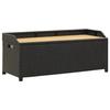 VidaXL Garden Storage Bench Outdoor Storage Chest Storage Bench Backyard 120 Cm Resin 46480